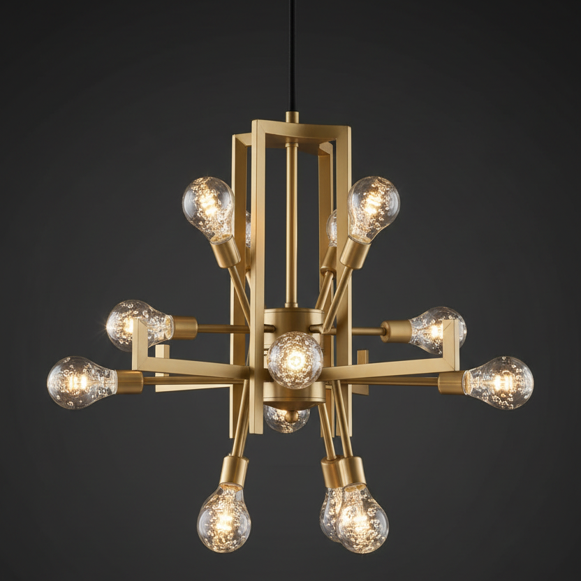 B2 Lâmpada LED De Cristal Acrílico Para Lustre, Pendente e Decoração