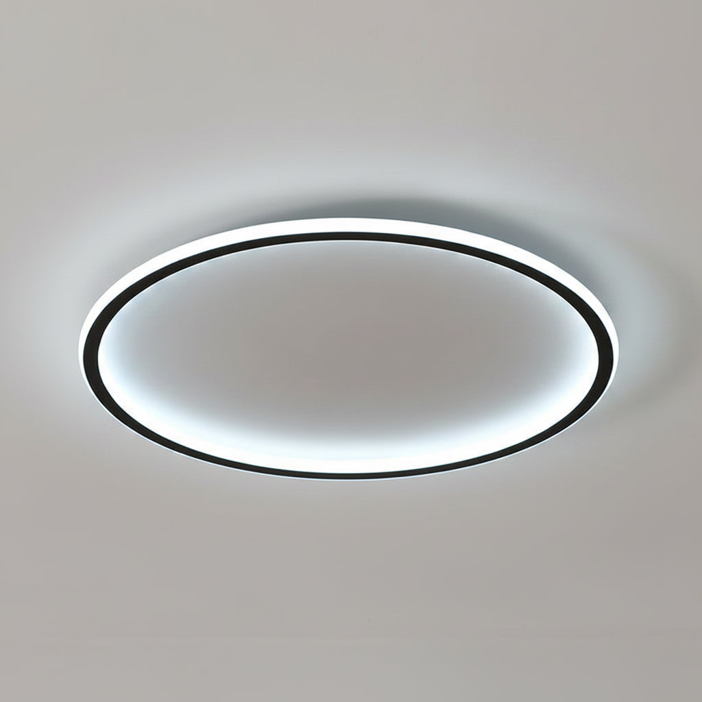 Lustre de Teto Circle Plafon Luminária de Teto Circular LED Nordic Minimalista com Controle Remoto 20cm 30cm 40cm 50cm 60cm 80cm