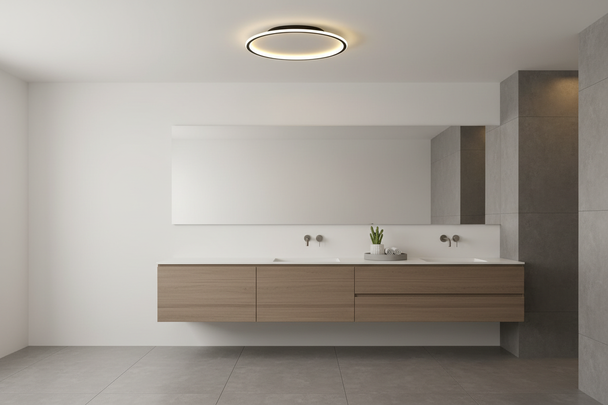 Lustre de Teto Circle Plafon Luminária de Teto Circular LED Nordic Minimalista com Controle Remoto 20cm 30cm 40cm 50cm 60cm 80cm
