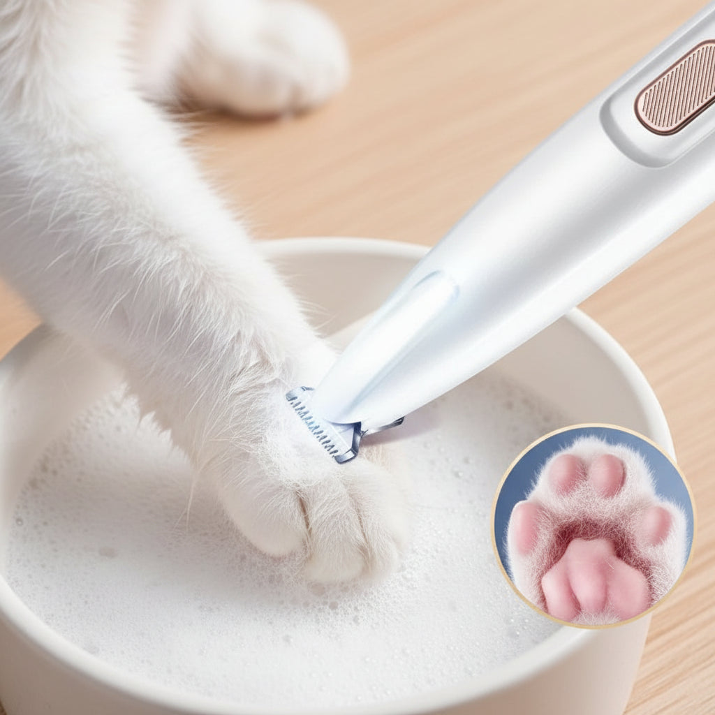Aparador De Pelos Pata PET Cães E Gatos Com Luz LED | Recarregável