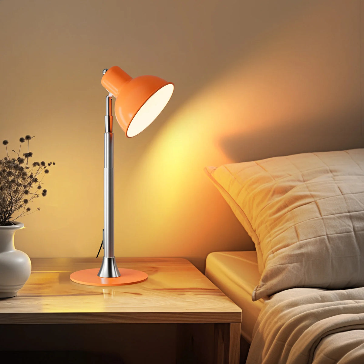 Luminária de Piso Telescopic 145cm e Abajur Regulável Luminaria 2 em 1