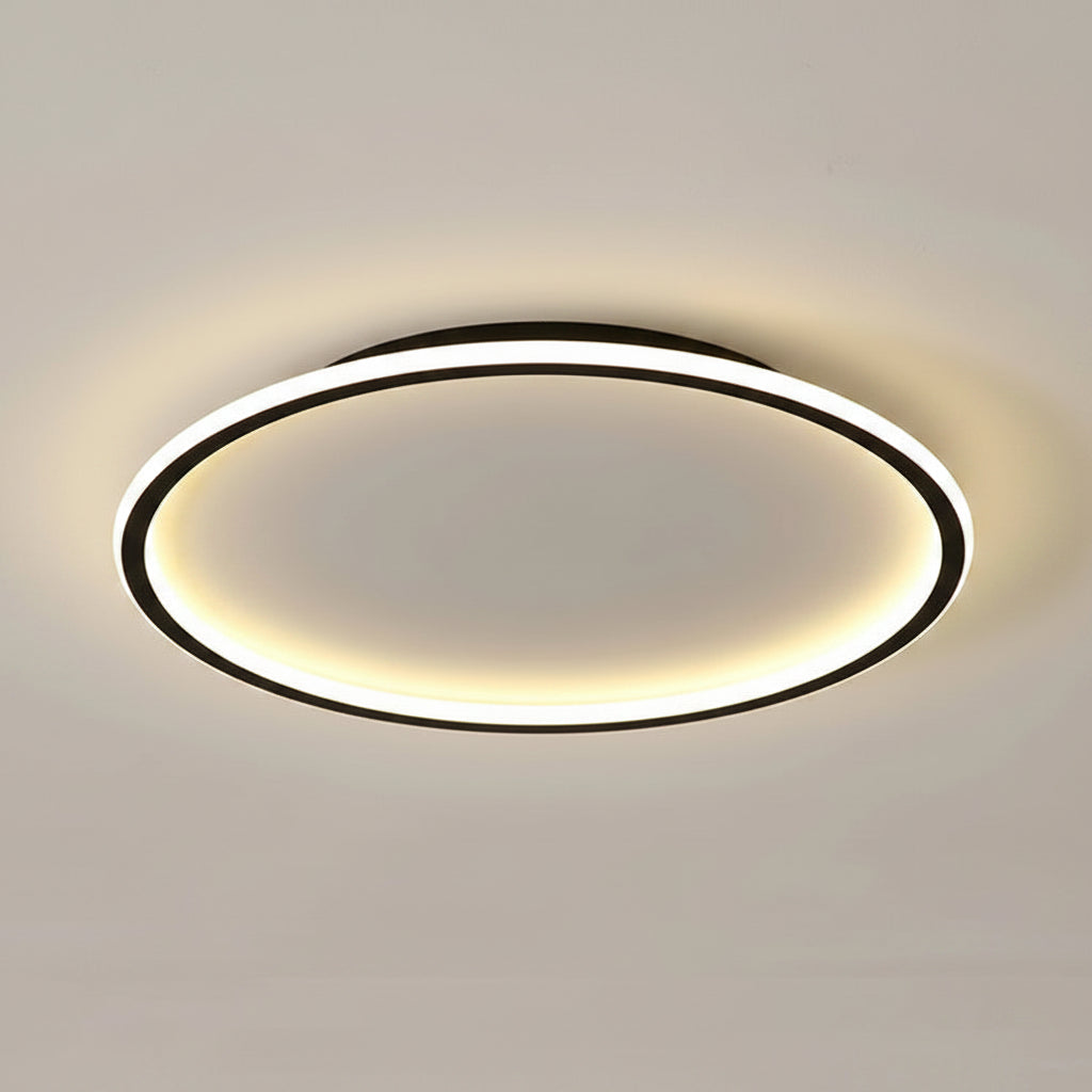 Lustre de Teto Circle Plafon Luminária de Teto Circular LED Nordic Minimalista com Controle Remoto 20cm 30cm 40cm 50cm 60cm 80cm