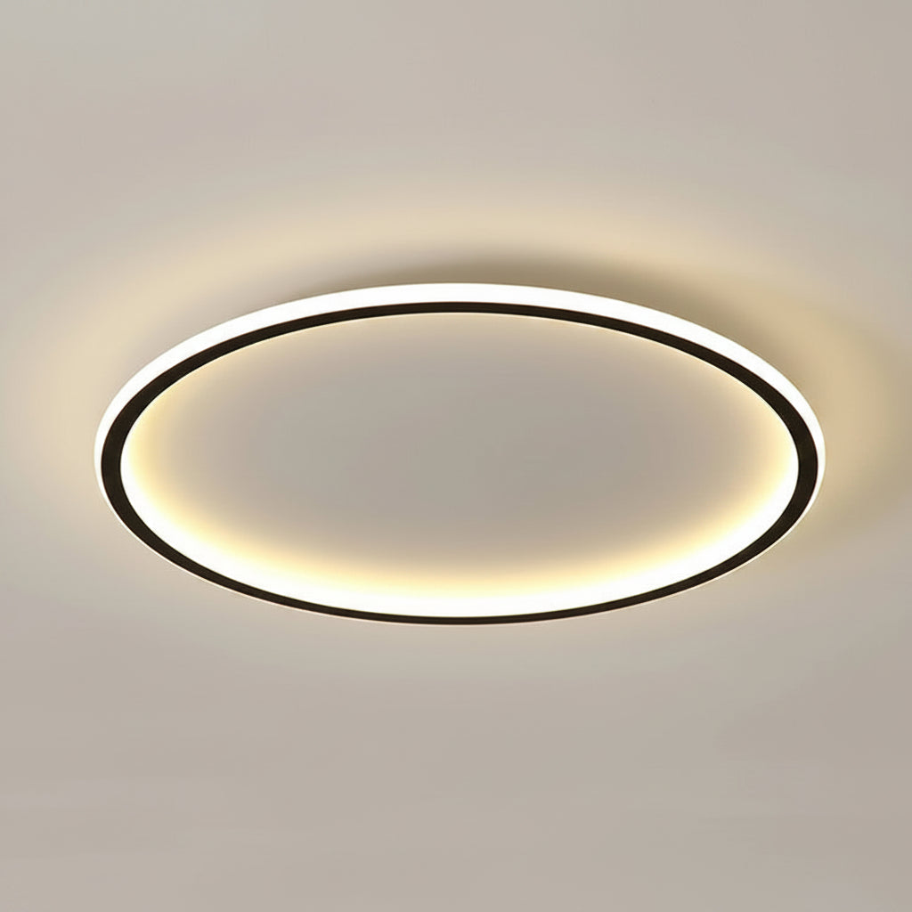 Lustre de Teto Circle Plafon Luminária de Teto Circular LED Nordic Minimalista com Controle Remoto 20cm 30cm 40cm 50cm 60cm 80cm