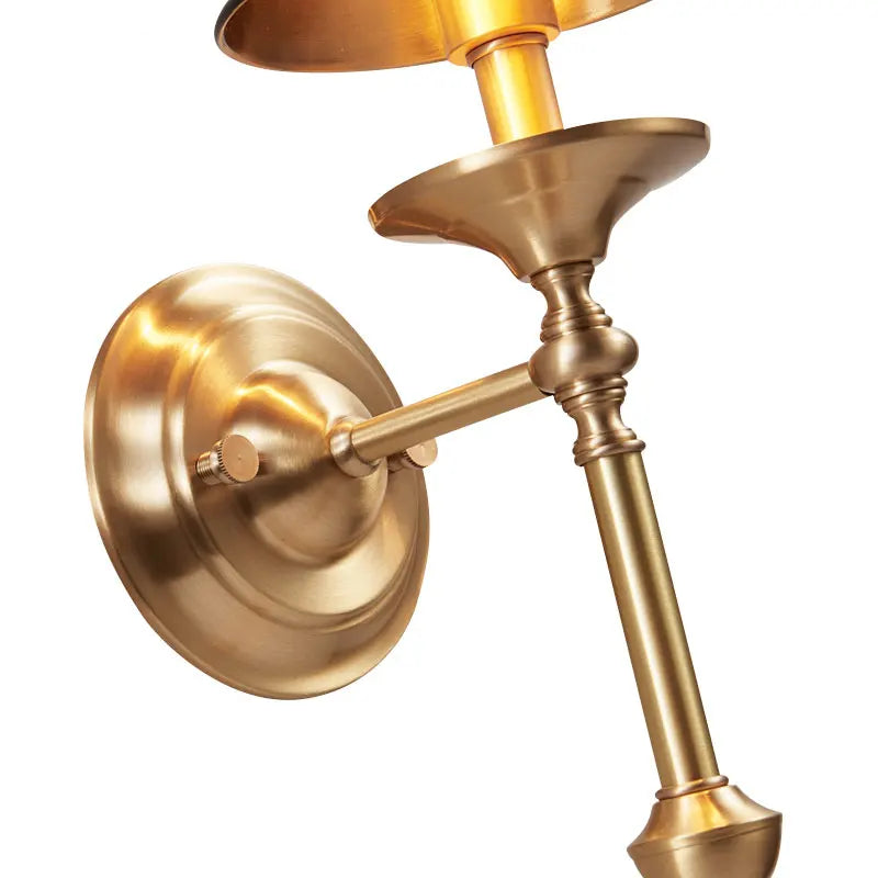 Arandela de Parede Tocheiro Dourada Classic Luminária Black