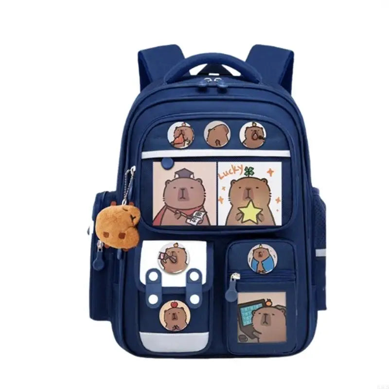 Mochila Escolar Infantil – Ortopédica, Impermeável + Kit Capivara Exclusivo