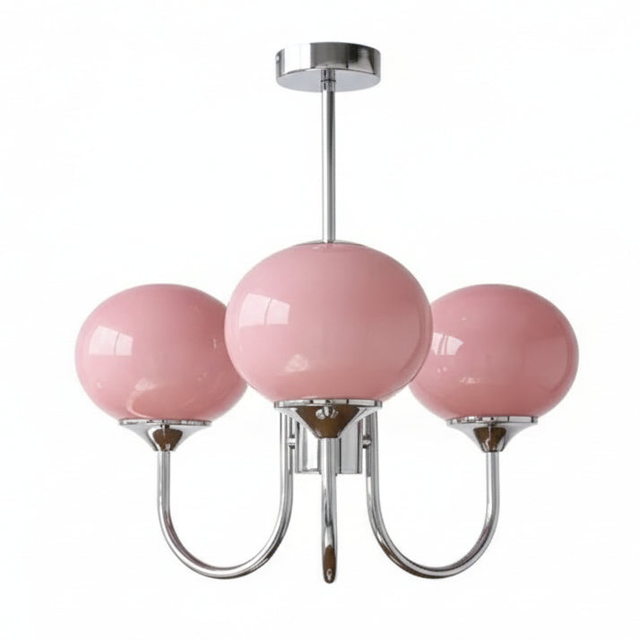 Lustre Pendente, Arandela e Abajur Moderno Bauhaus Glass – Coleção Completa (3 e 5 Globos)