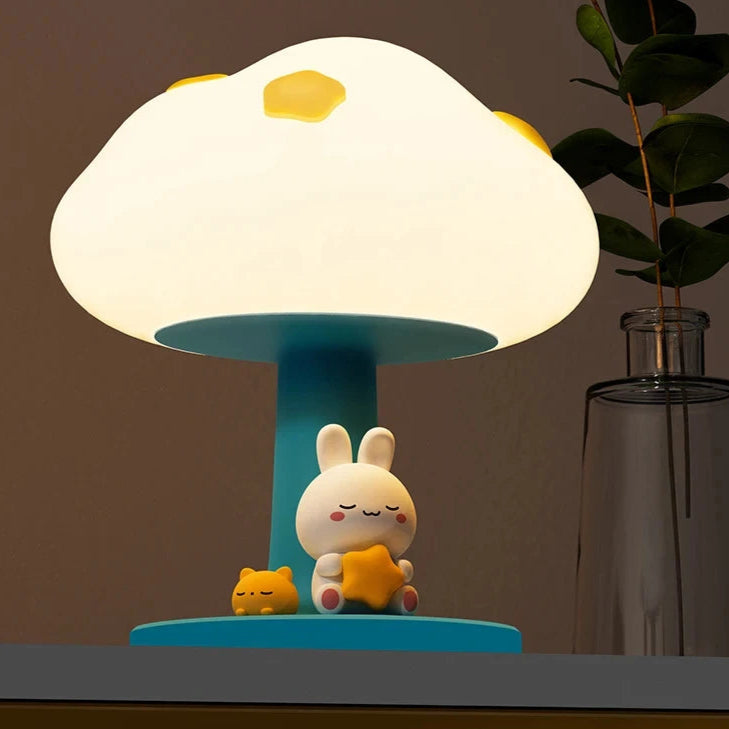 Luminária de Mesa Nuvem Panda LED Recarregável – Coelho E Panda Sem Fio