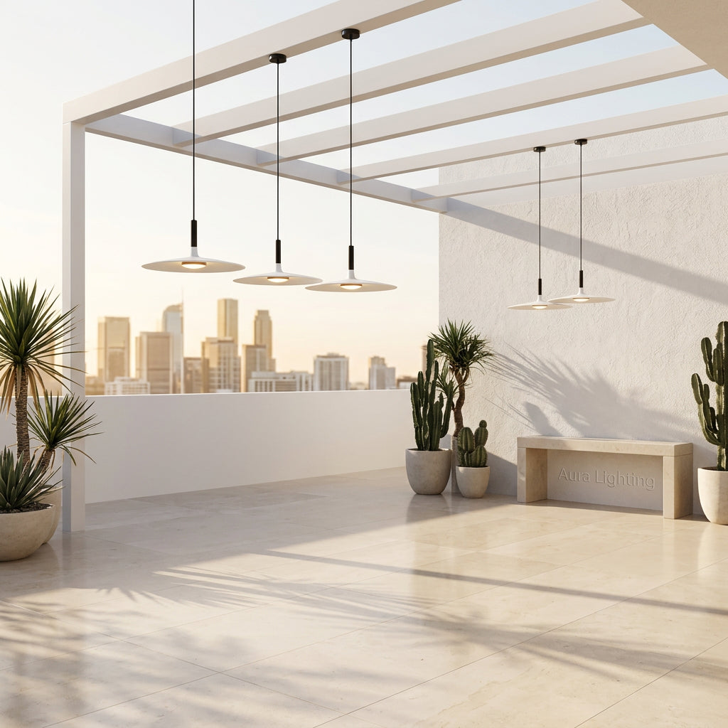 Pendente LED Minimalista Moderno em Metal