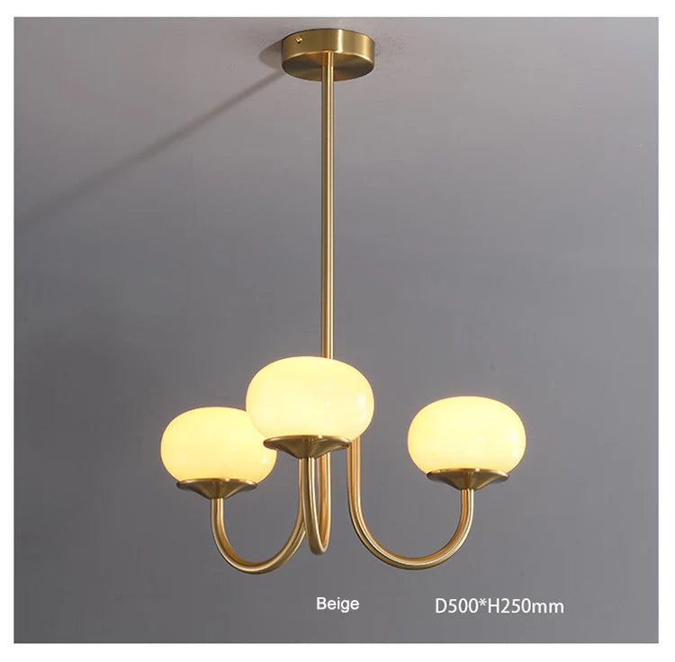 Lustre Pendente Moderno Bauhaus Glass 50cm e 68cm