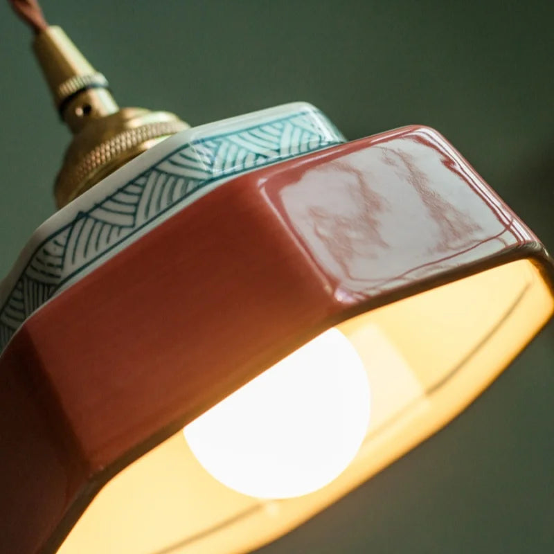 Pendente de Cerâmica Vintage | Cúpulas Decorativas E27