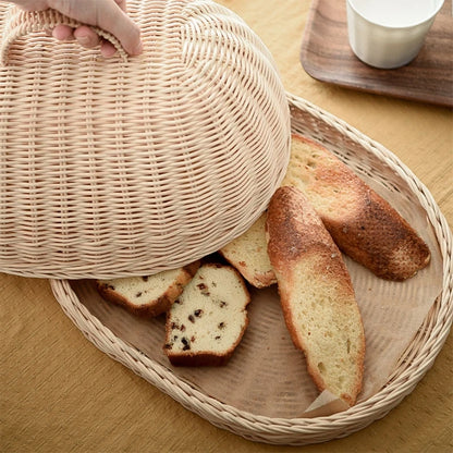 Cesta de Pão Artesanal em Vime – Charme e Proteção para Seus Alimentos