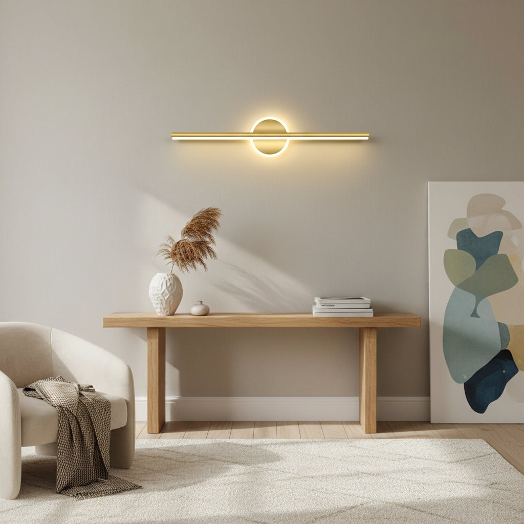 Arandela de Parede LED Linear Fixa 40 e 55cm - Iluminação Moderna para Quadros e Espelhos
