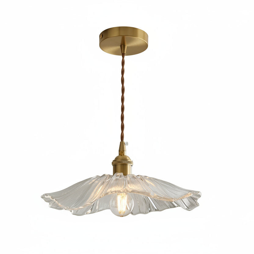 Pendentes Glass Luminária de Vidro Moderno Estilo Flor – Iluminação Nórdica Elegante