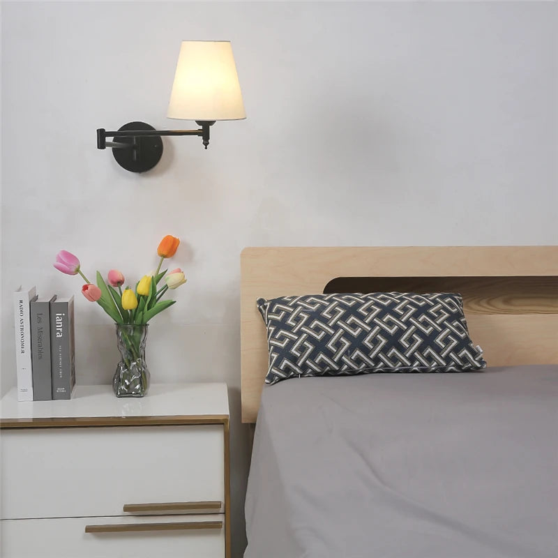 Arandela de Parede Articulável Classic Slim Ajustável Dobrável