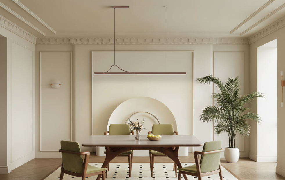 Lustre Pendente Linear Minimalista