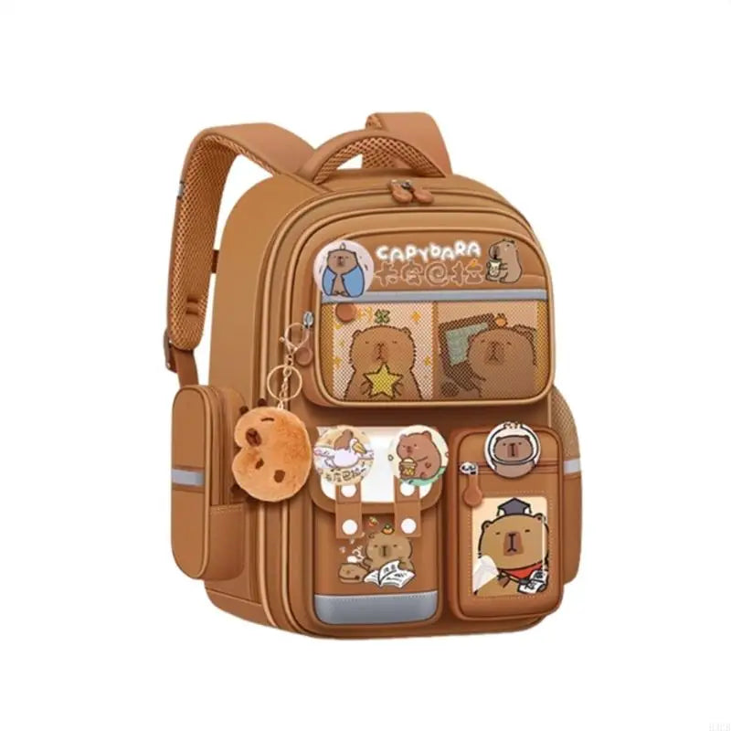 Mochila Escolar Infantil – Ortopédica, Impermeável + Kit Capivara Exclusivo