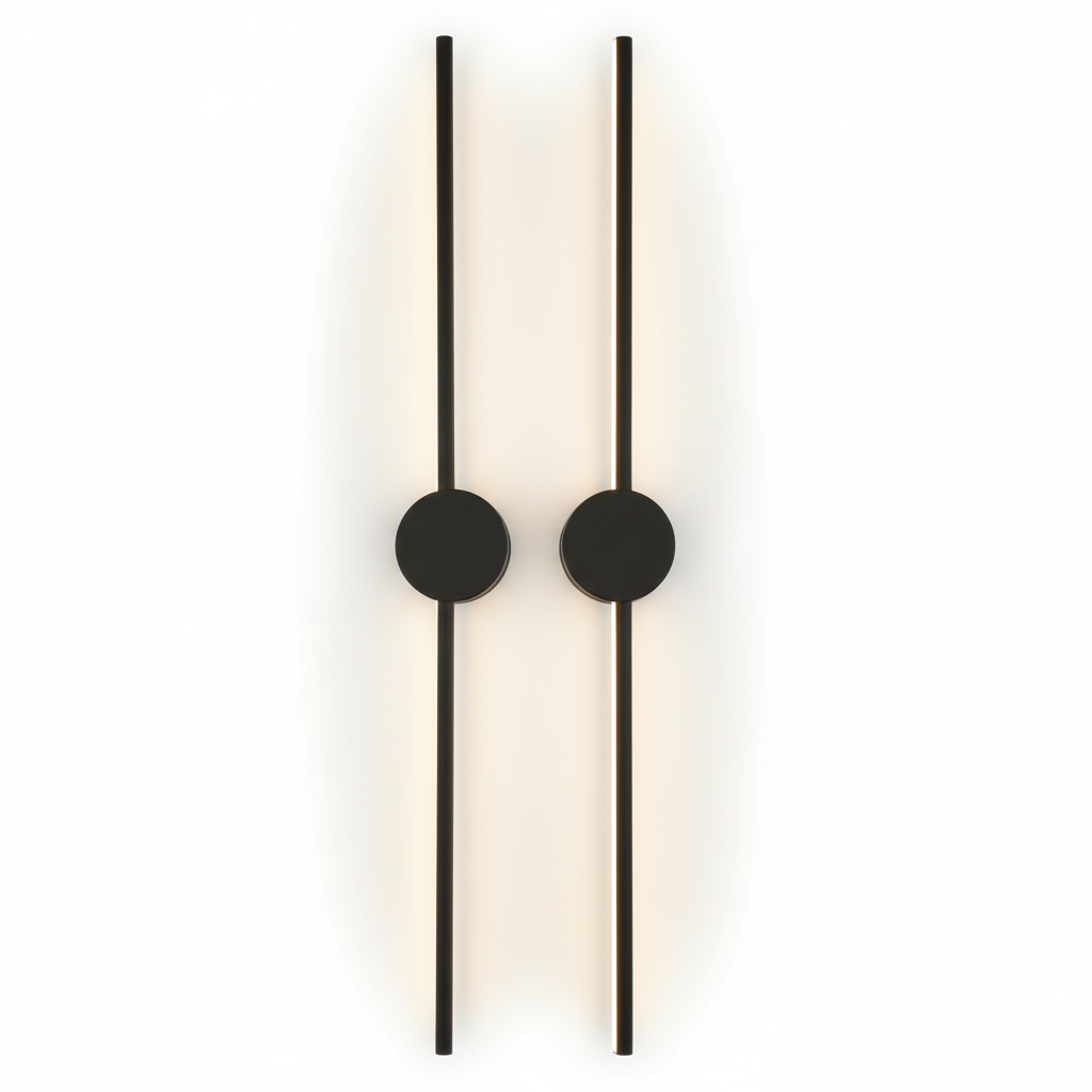 Arandela Linear Vertical e Horizontal 60cm e 100cm – Lâmpada de Parede LED Moderna