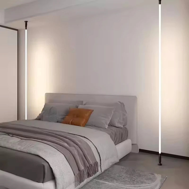 Viral 360 Piso Teto Lustre Pendente LED Vertical Moderno para Escadas e Pé-Direito Duplo 2m a 10m