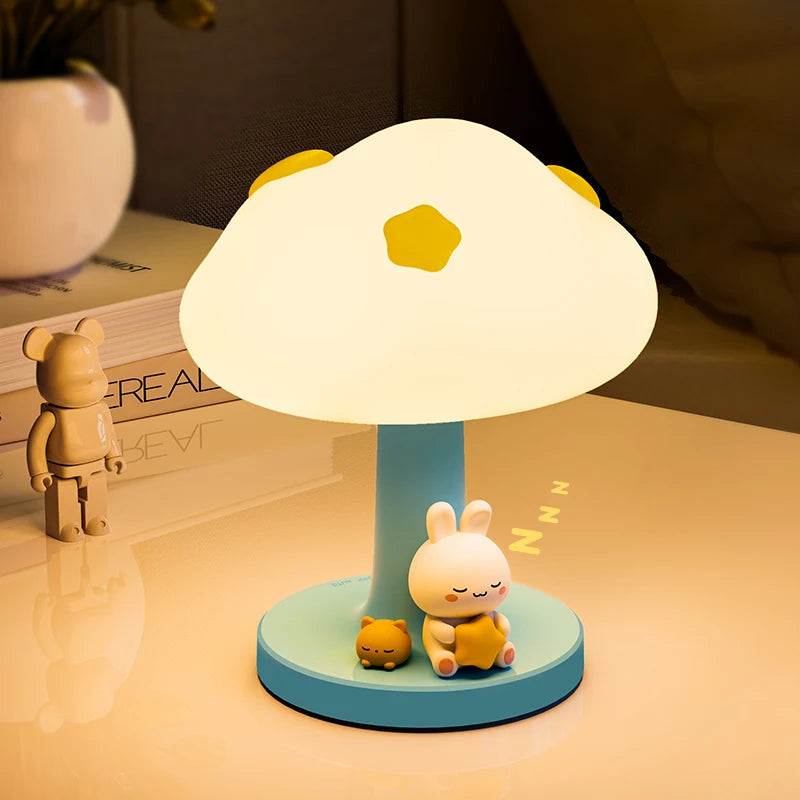 Luminária de Mesa Nuvem Panda LED Recarregável – Coelho E Panda Sem Fio