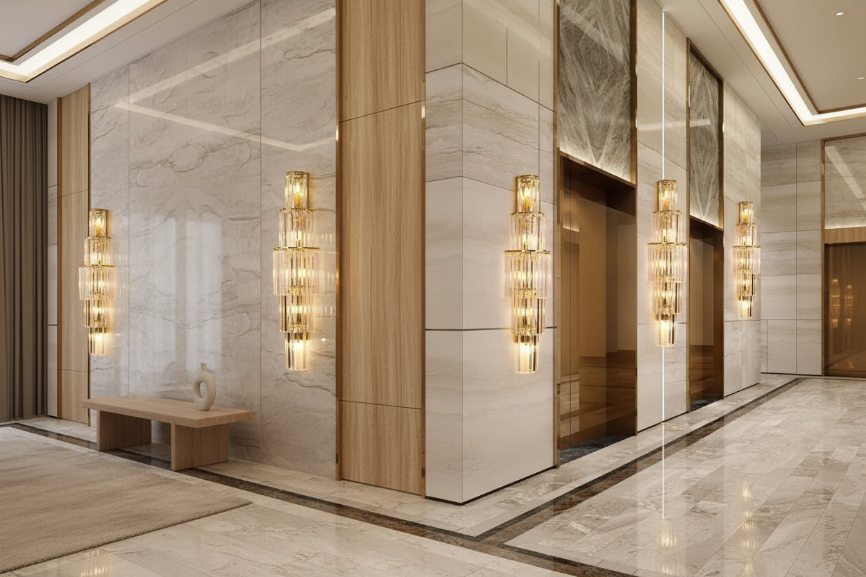 Arandela Imperial Cristal – Luxo e Impacto em Cada Detalhe