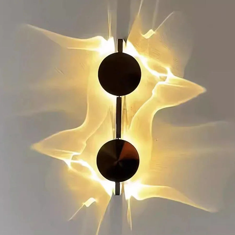 Arandela Orgânica Contemporânea – 1 ou 2 Pontos de Luz, Projeção Cênica e Iluminação por Sombras