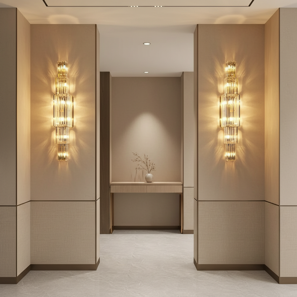 Arandela Imperial Cristal – Luxo e Impacto em Cada Detalhe