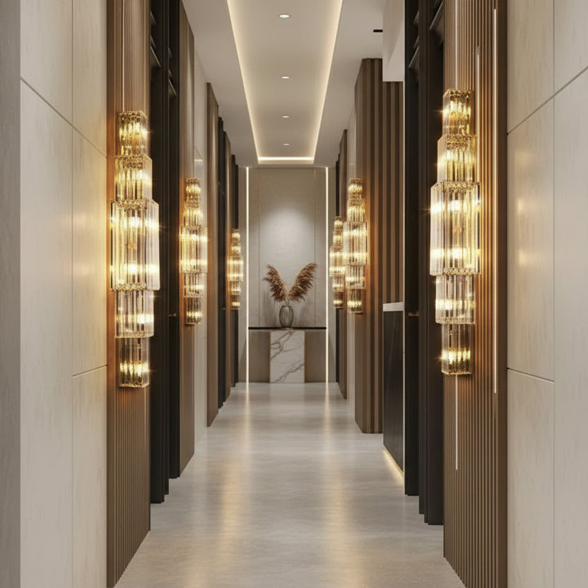 Arandela Imperial Cristal – Luxo e Impacto em Cada Detalhe