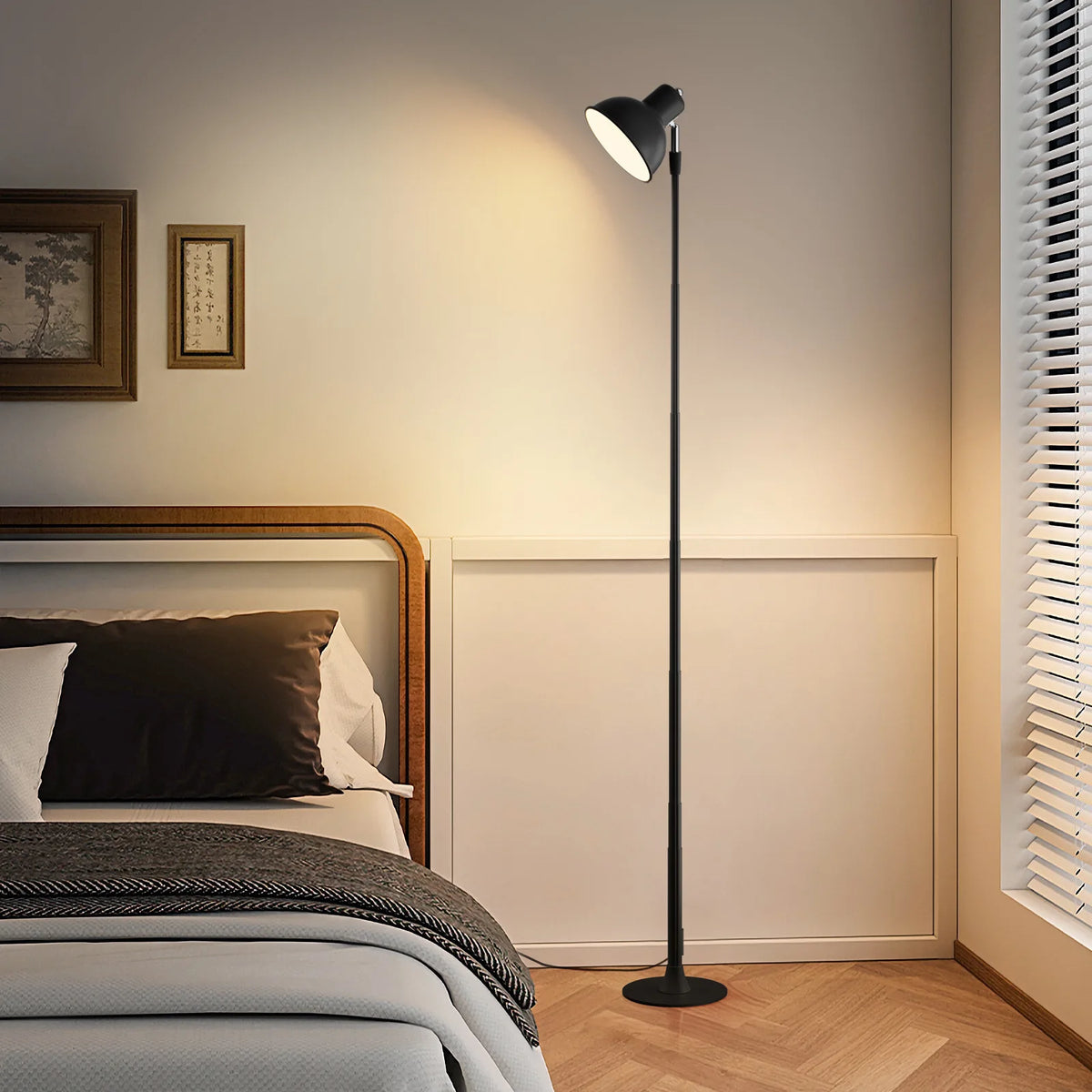Luminária de Piso Telescopic 145cm e Abajur Regulável Luminaria 2 em 1