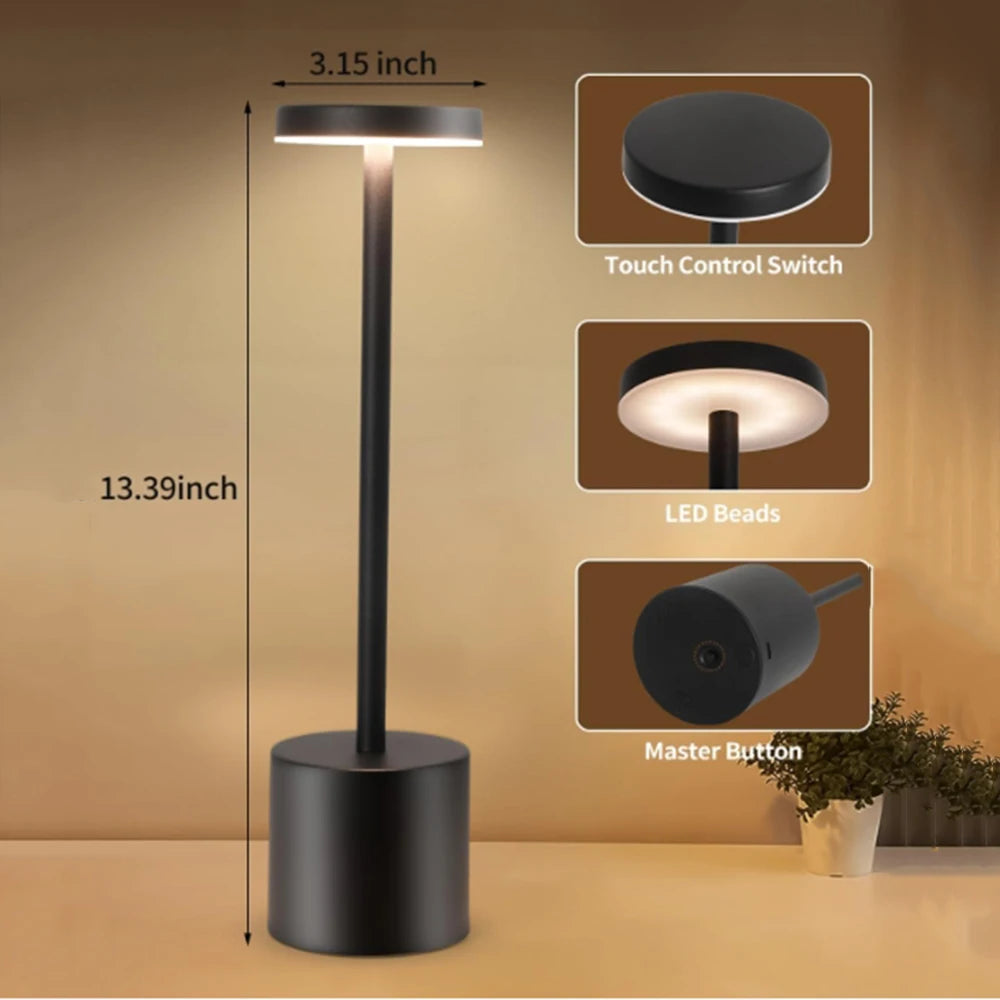 Luminária de Mesa Aura Touch Abajur