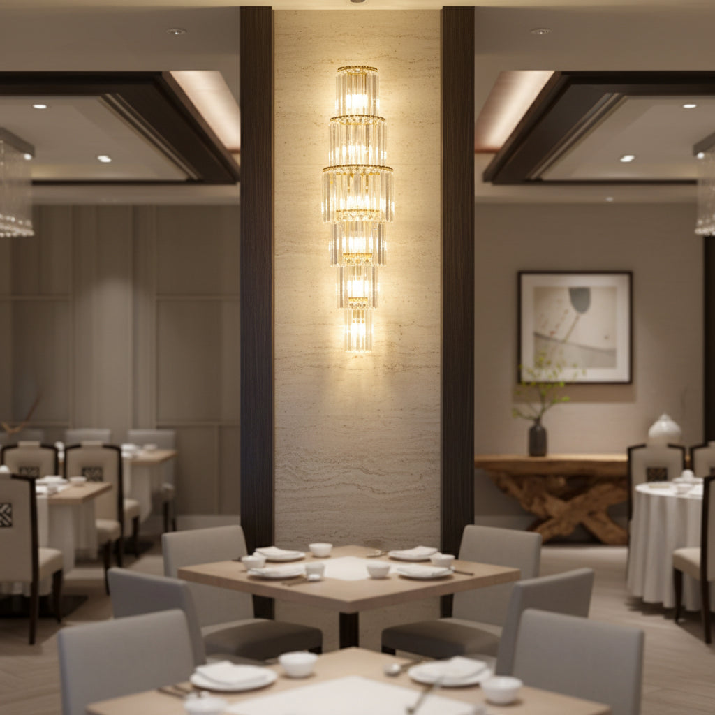 Arandela Imperial Cristal – Luxo e Impacto em Cada Detalhe