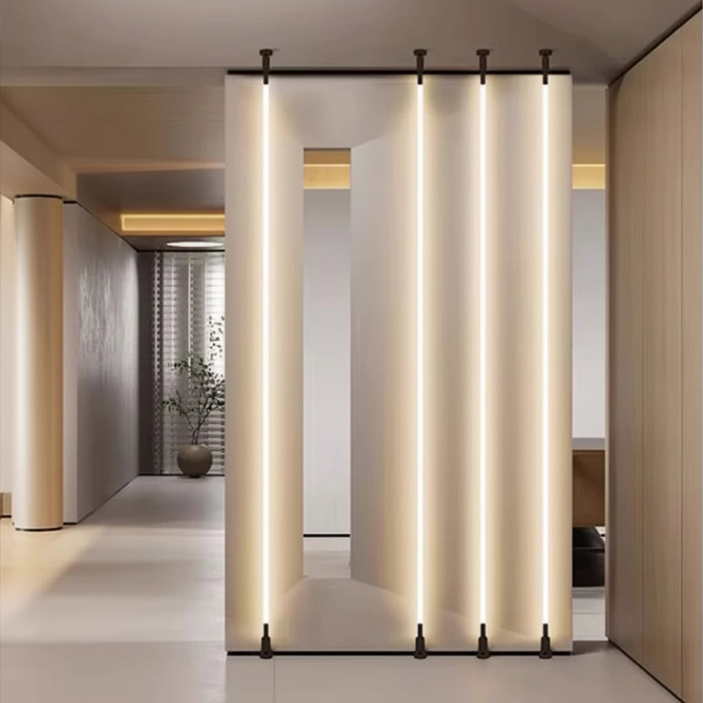 Viral 360 Piso Teto Lustre Pendente LED Vertical Moderno para Escadas e Pé-Direito Duplo 2m a 10m