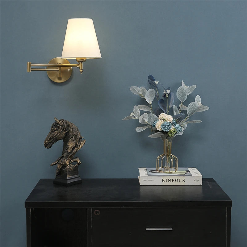 Arandela de Parede Articulável Classic Slim Ajustável Dobrável