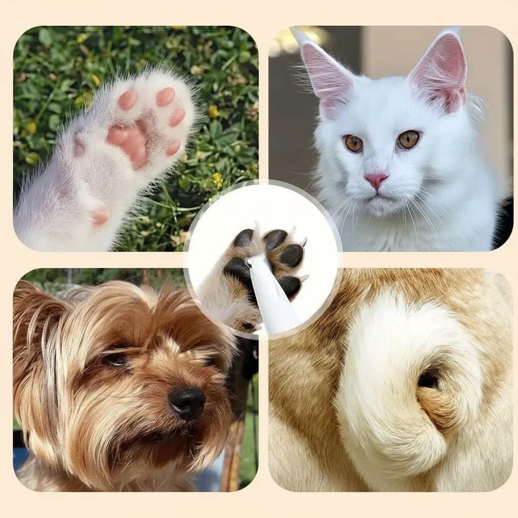 Aparador De Pelos Pata PET Cães E Gatos Com Luz LED | Recarregável