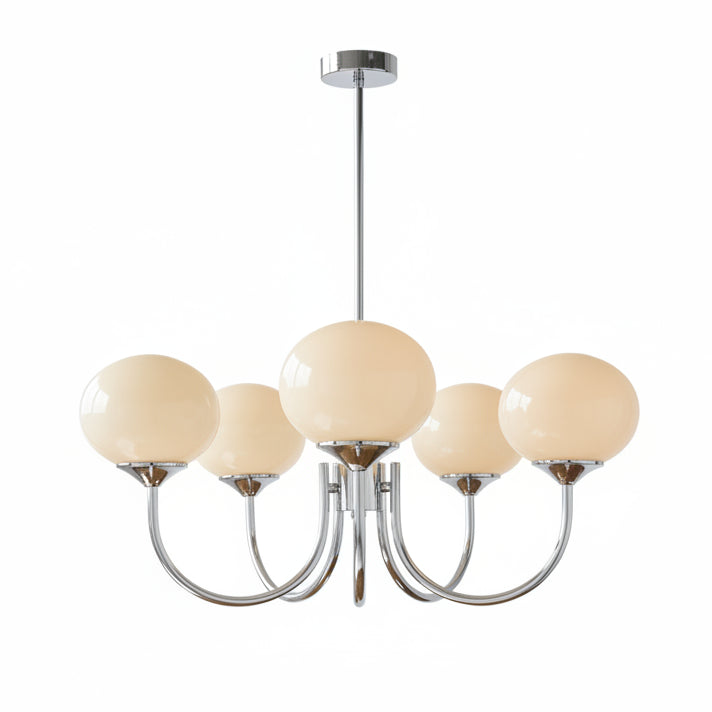 Lustre Pendente, Arandela e Abajur Moderno Bauhaus Glass – Coleção Completa (3 e 5 Globos)