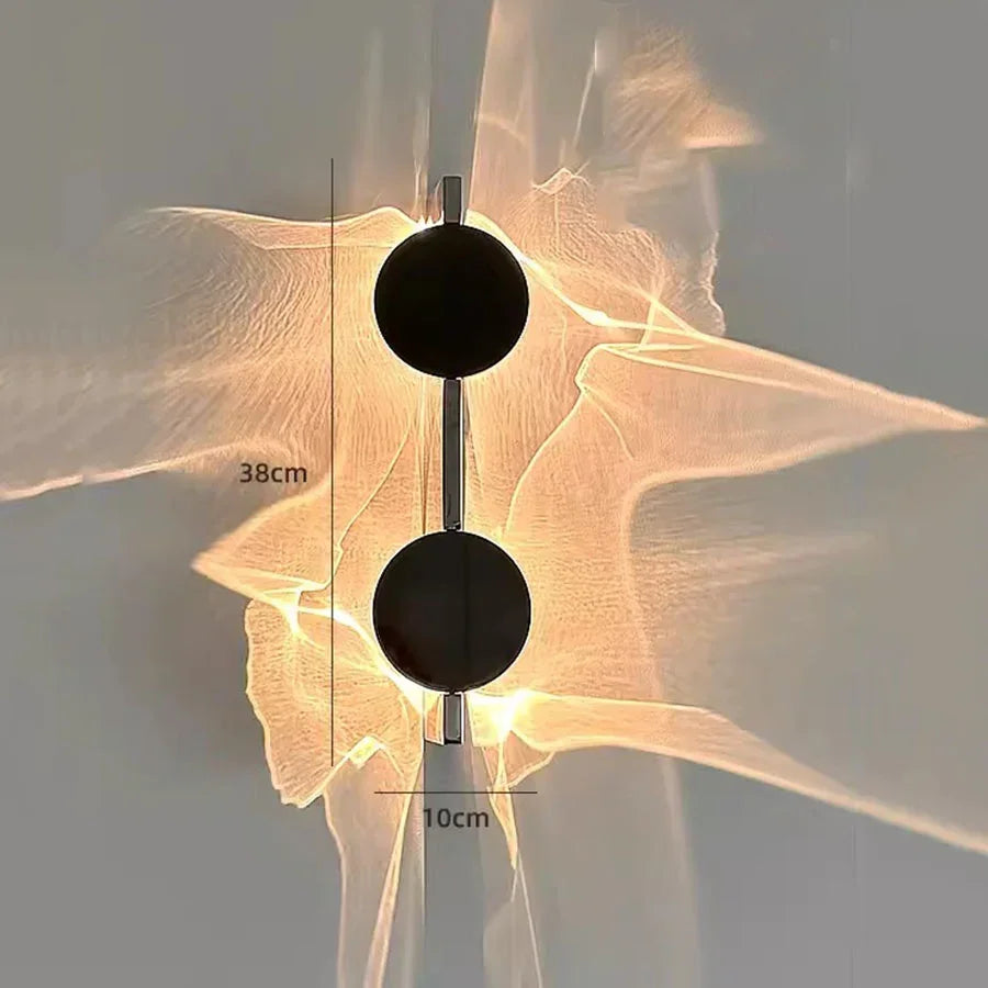 Arandela Orgânica Contemporânea – 1 ou 2 Pontos de Luz, Projeção Cênica e Iluminação por Sombras