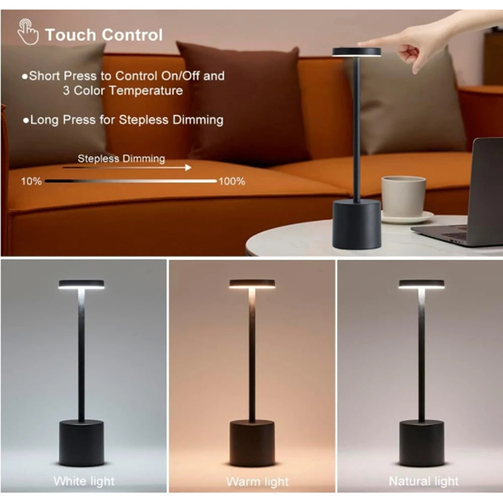 Luminária de Mesa Aura Touch Abajur
