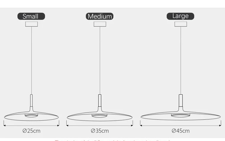 Pendente LED Minimalista Moderno em Metal