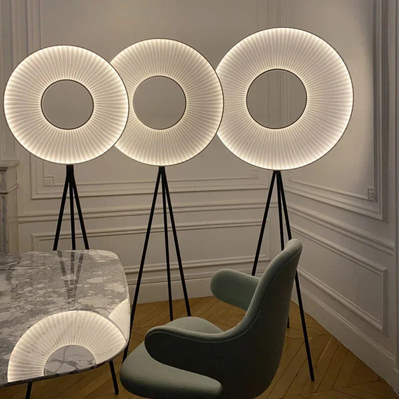 Luminária de Piso Pôr do Sol: Elegância Que Transforma Seu Ambiente
