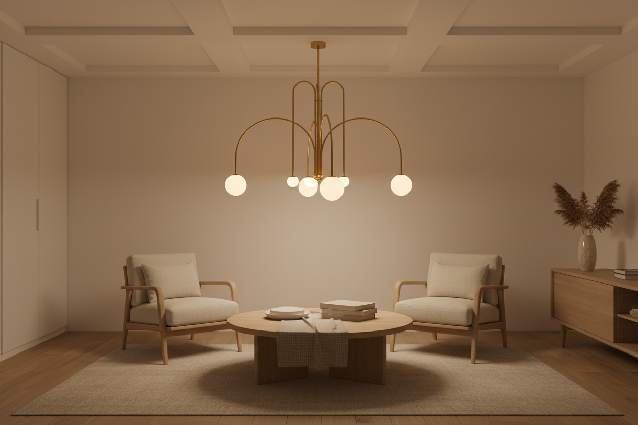 Lustre Pendente Moderno Com Globos Fash Minimalista