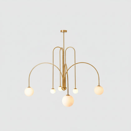 Lustre Pendente Moderno Com Globos Fash Minimalista