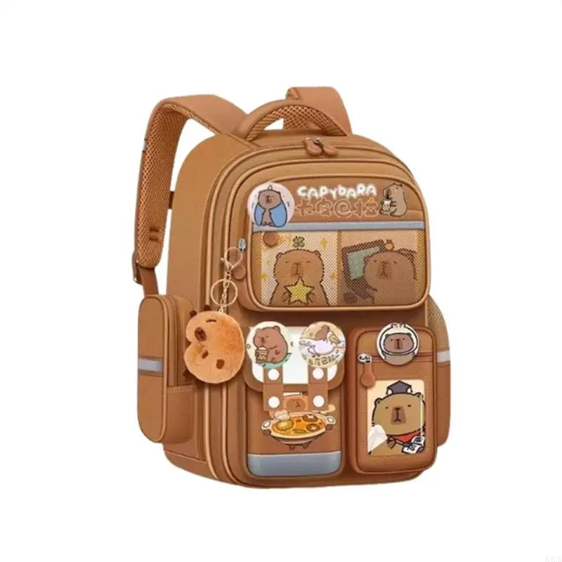 Mochila Escolar Infantil – Ortopédica, Impermeável + Kit Capivara Exclusivo