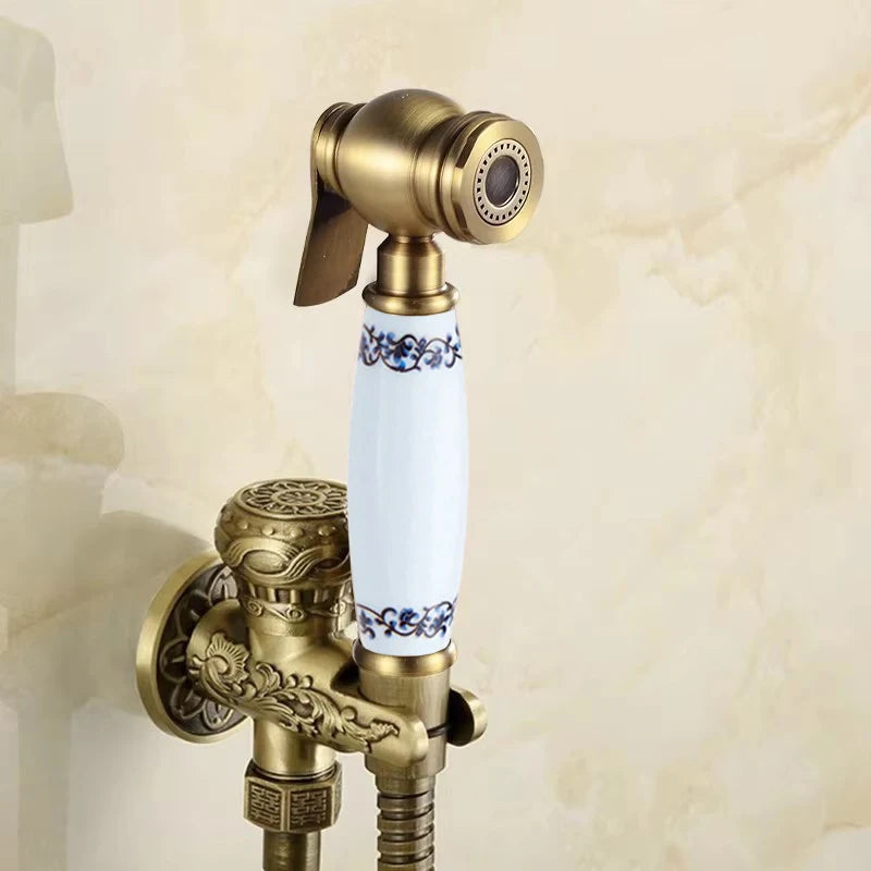 Ducha Higiênica Torneira Bidê de Parede com Spray Frontal