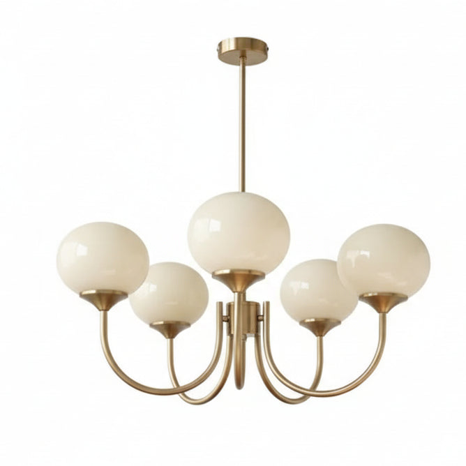 Lustre Pendente, Arandela e Abajur Moderno Bauhaus Glass – Coleção Completa (3 e 5 Globos)