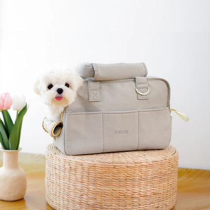 Bolsa Portátil de Ombro para Gatos e Cães Pequenos - Conforto e Praticidade ao Ar Livre