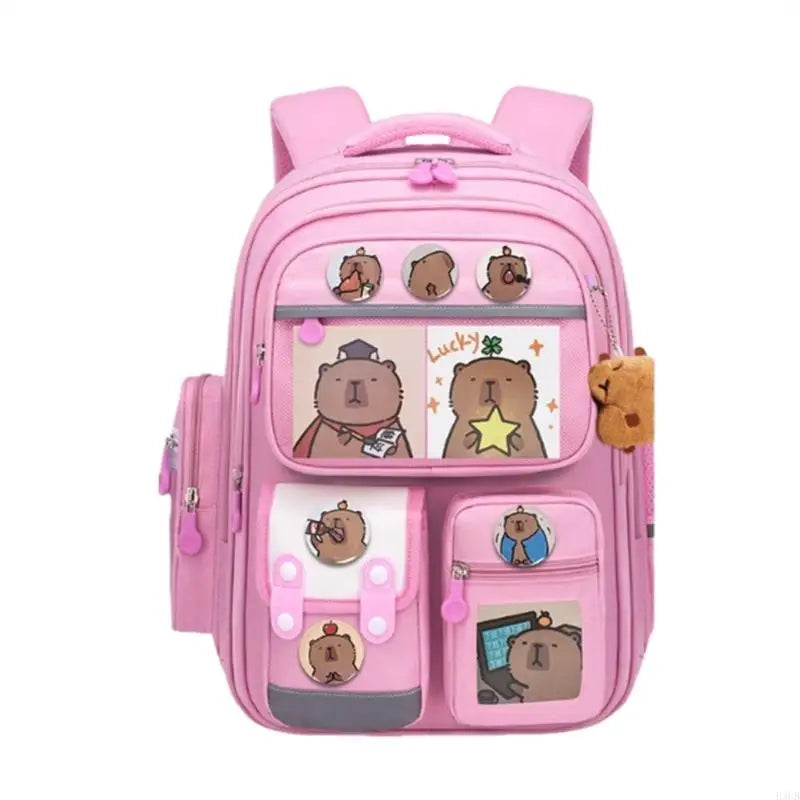 Mochila Escolar Infantil – Ortopédica, Impermeável + Kit Capivara Exclusivo