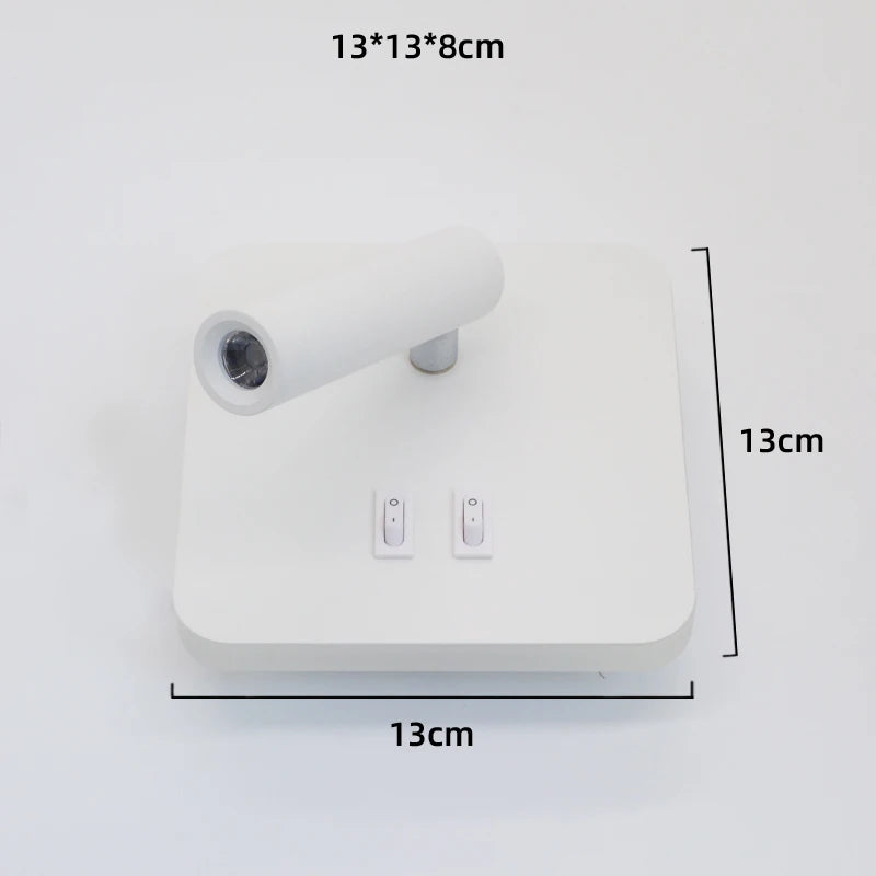 Arandela Blick Luminária de Parede  360º Com 2 Tipos de Iluminação Direta e Indireta