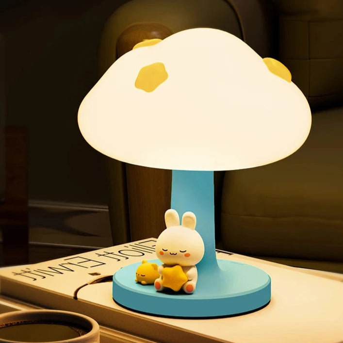 Luminária de Mesa Nuvem Panda LED Recarregável – Coelho E Panda Sem Fio