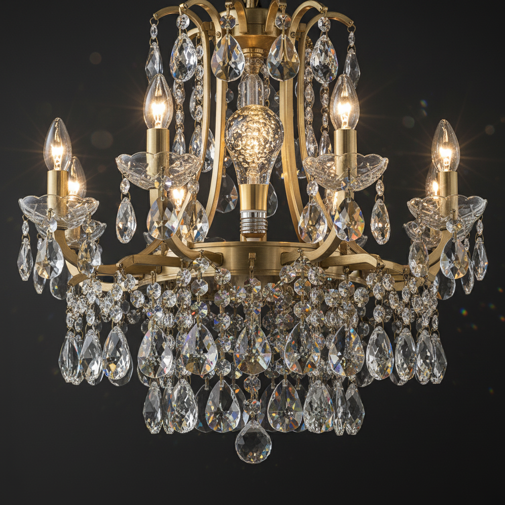 B2 Lâmpada LED De Cristal Acrílico Para Lustre, Pendente e Decoração