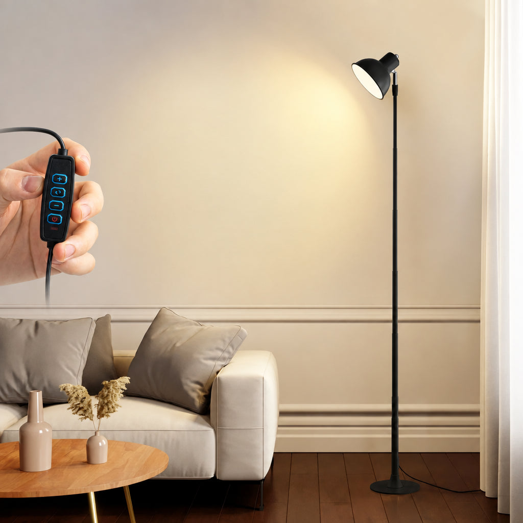 Luminária de Piso Telescopic 145cm e Abajur Regulável Luminaria 2 em 1