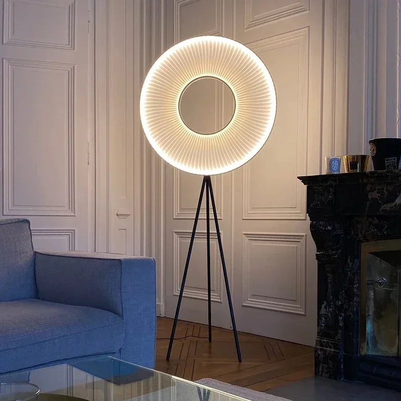 Luminária de Piso Pôr do Sol: Elegância Que Transforma Seu Ambiente